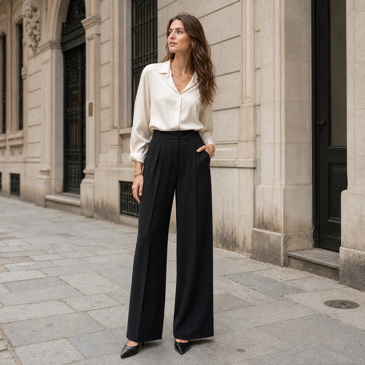 Offdoris - Lena Wide-Leg Trousers