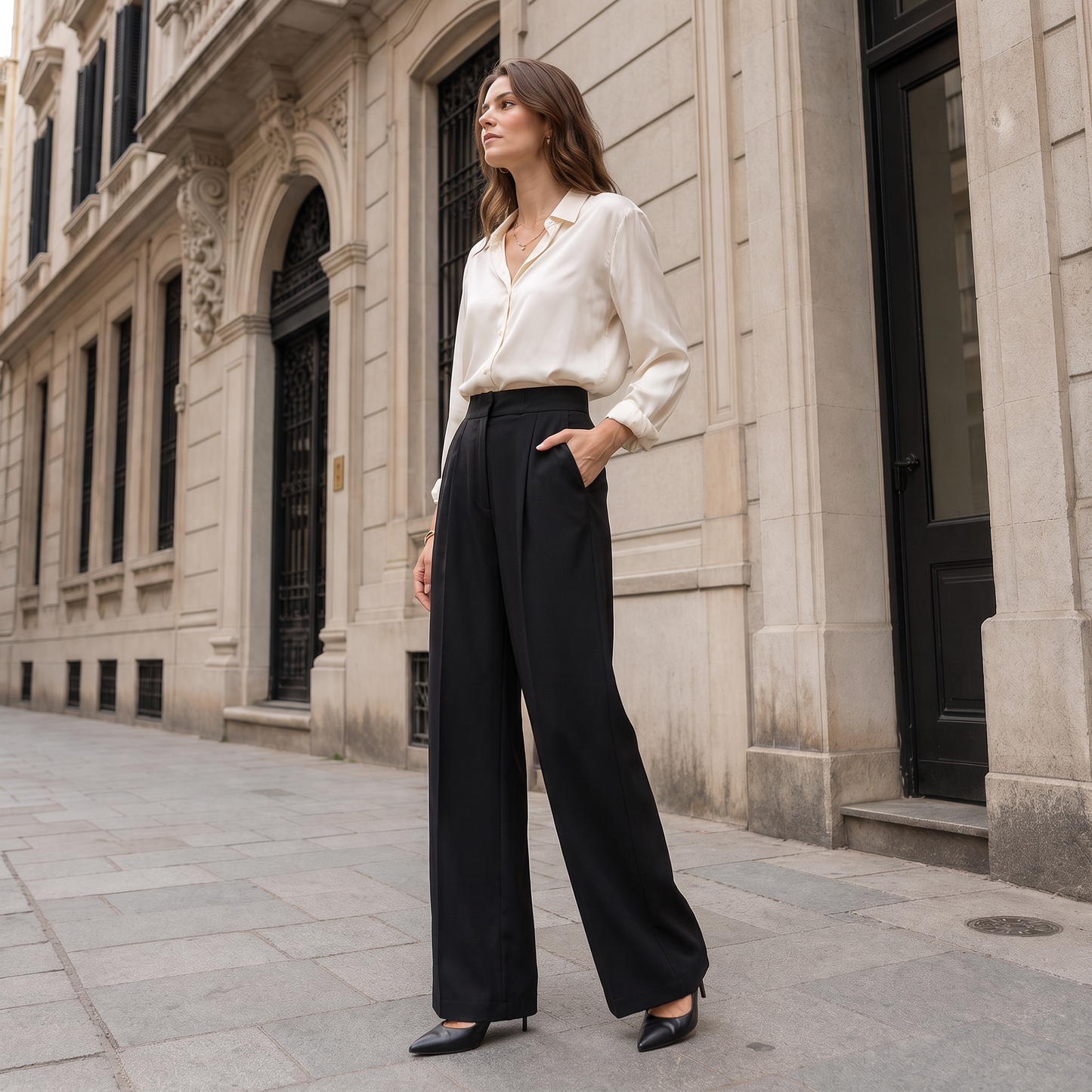 Offdoris - Lena Wide-Leg Trousers
